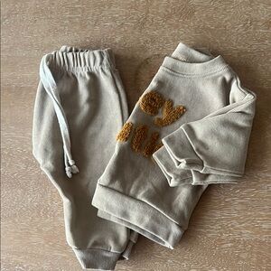 Tan Matching Sweatpants and Joggers Set